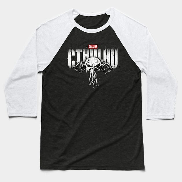 Cthulhusher Baseball T-Shirt by Getsousa